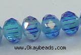 CLG41 14 inches 8*10mm faceted rondelle handmade lampwork beads