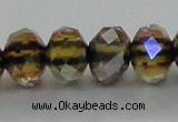 CLG43 14 inches 8*10mm faceted rondelle handmade lampwork beads