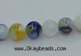 CLG508 16 inches 6mm round lampwork glass beads wholesale