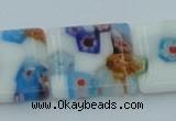 CLG523 16 inches 14*14mm square lampwork glass beads wholesale