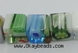 CLG532 16 inches 8*8mm cube lampwork glass beads wholesale