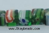 CLG563 16 inches 8*8mm cube lampwork glass beads wholesale