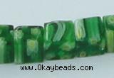 CLG565 16 inches 8*8mm cube lampwork glass beads wholesale