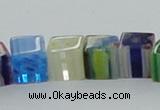 CLG567 16 inches 8*8mm cube lampwork glass beads wholesale