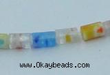 CLG575 16 inches 4*6mm cylinder lampwork glass beads wholesale