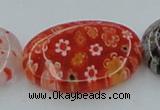 CLG591 16 inches 18*25mm oval lampwork glass beads wholesale