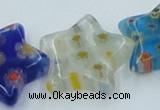 CLG593 16 inches 18*18mm star lampwork glass beads wholesale