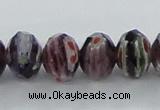 CLG60 15 inches 8*10mm faceted rondelle handmade lampwork beads