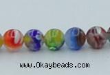 CLG600 16 inches 6mm round lampwork glass beads wholesale