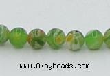 CLG602 16 inches 6mm round lampwork glass beads wholesale