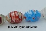 CLG609 5PCS 16 inches 8*12mm rice lampwork glass beads wholesale