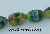 CLG612 5PCS 16 inches 7*12mm rice lampwork glass beads wholesale