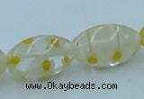 CLG614 3PCS 16 inches 10*16mm rice lampwork glass beads wholesale