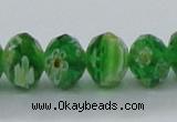 CLG62 15 inches 8*10mm faceted rondelle handmade lampwork beads