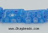 CLG620 5PCS 16 inches 10*14mm rectangle lampwork glass beads wholesale