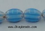 CLG631 5PCS 16 inches 10*14mm oval lampwork glass beads wholesale