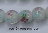 CLG751 15.5 inches 10mm round lampwork glass beads wholesale