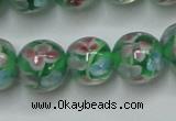 CLG753 15.5 inches 10mm round lampwork glass beads wholesale