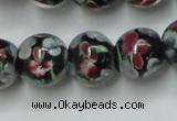 CLG754 15.5 inches 10mm round lampwork glass beads wholesale