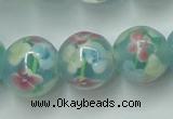 CLG758 15 inches 12mm round lampwork glass beads wholesale