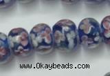 CLG768 14.5 inches 8*12mm rondelle lampwork glass beads wholesale