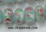 CLG773 14.5 inches 8*12mm rondelle lampwork glass beads wholesale