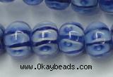 CLG775 14 inches 8*12mm rondelle lampwork glass beads wholesale