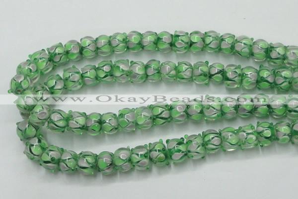 CLG778 14 inches 7*10mm rondelle lampwork glass beads wholesale