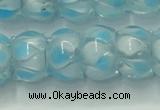 CLG780 14 inches 8*12mm rondelle lampwork glass beads wholesale