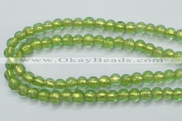 CLG837 15.5 inches 8mm round lampwork glass beads wholesale