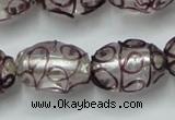 CLG885 2PCS 16 inches 12*18mm oval lampwork glass beads wholesale