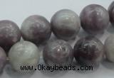 CLI55 15.5 inches 14mm round natural lilac jasper beads wholesale