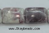 CLI64 15.5 inches 18*25mm rectangle natural lilac jasper beads wholesale