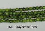 CLJ200 15.5 inches 4mm round dyed sesame jasper beads wholesale