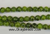 CLJ210 15.5 inches 6mm round dyed sesame jasper beads wholesale