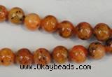 CLJ221 15.5 inches 8mm round dyed sesame jasper beads wholesale