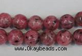 CLJ232 15.5 inches 10mm round dyed sesame jasper beads wholesale