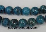 CLJ235 15.5 inches 10mm round dyed sesame jasper beads wholesale