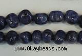 CLJ242 15.5 inches 10mm nuggets dyed sesame jasper beads wholesale