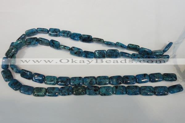 CLJ285 15.5 inches 10*14mm rectangle dyed sesame jasper beads wholesale