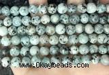 CLJ517 15.5 inches 4mm,6mm,8mm,10mm & 12mm round sesame jasper beads