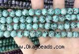 CLJ518 15.5 inches 4mm,6mm,8mm,10mm & 12mm round sesame jasper beads