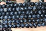 CLJ522 15.5 inches 4mm,6mm,8mm,10mm & 12mm round sesame jasper beads