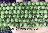 CLJ526 15.5 inches 4mm,6mm,8mm,10mm & 12mm round sesame jasper beads