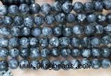 CLJ564 15.5 inches 6mm,8mm,10mm & 12mm faceted round sesame jasper beads