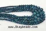 CLJ616 6mm - 14mm round sesame jasper graduated beads