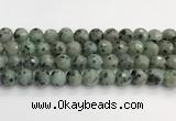 CLJ643 15.5 inches 12mm faceted round sesame jasper beads wholesale