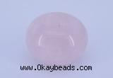 CLO01 19*30mm rondelle loose rose quartz gemstone beads wholesale