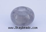 CLO02 19*30mm rondelle loose cloudy quartz gemstone beads wholesale