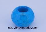 CLO14 19*30mm faceted rondelle loose turquoise gemstone beads wholesale